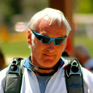 Photo of Scotty Milne. Founder of Active Skydiving and primary AFF instructor. Learn to skydive with specialist AFF skydiving school, Active Skydiving.